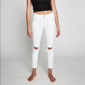 Cotton On White Distressed Jeans